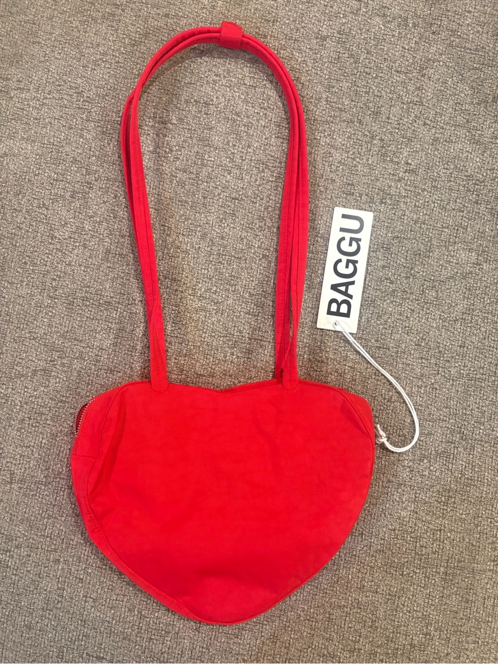 BAGGU Red Heart Crossbody Bag